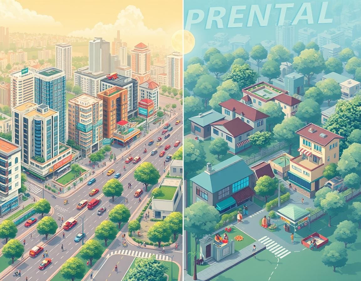 Comparing Rental Prices in Urban vs. Suburban Pune: Insights and Trends