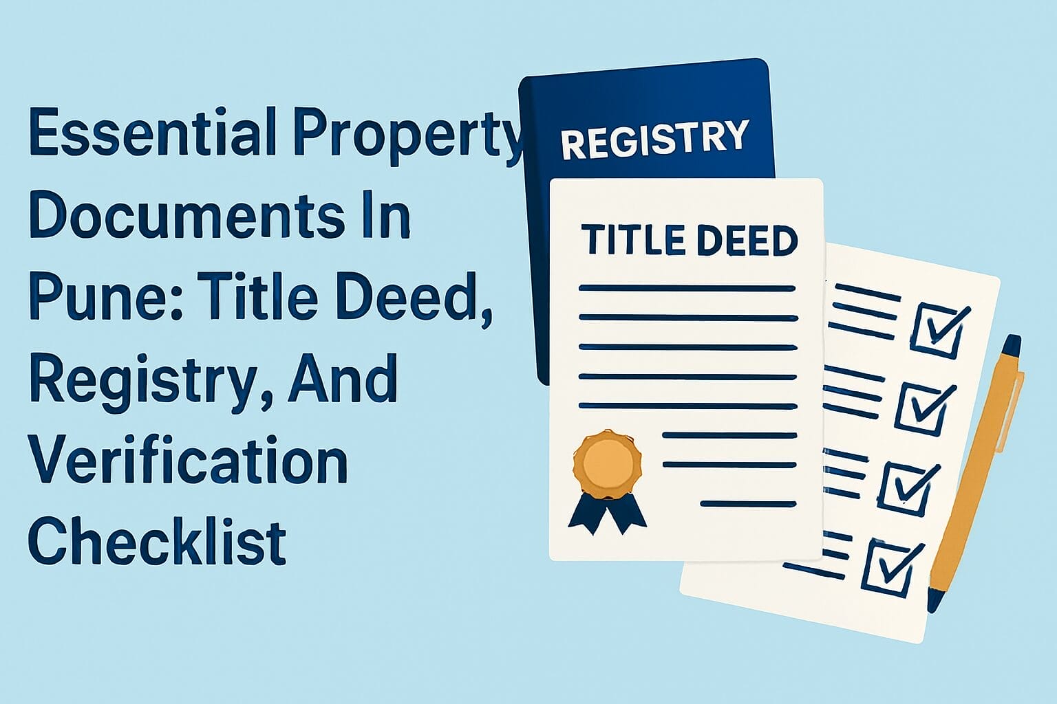 Essential Property Documents In Pune: Title Deed, Registry, And Verification Checklist